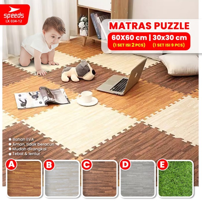 Produk Ready SPEEDS Matras 60x60cm Evamat Matras Puzzle Karpet Puzzle Matras Alas Lantai Evamat