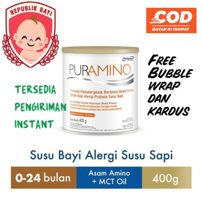 Puramino Hypoallergic 400 gram Susu Formula Bayi Alergi Susu Sapi