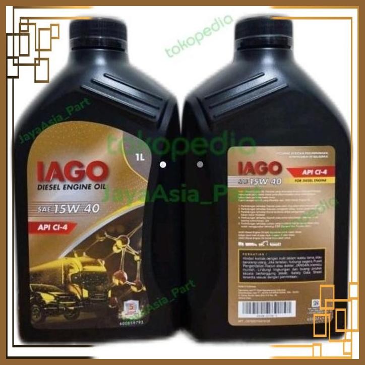 [JA55] ISUZU IAGO OLI MESIN DIESEL 15W40/15W-40/15-W40 API CI4 (1L/1 L)