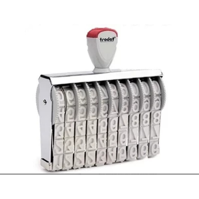

Stempel Trodat ukuran 18mm 10 digit 151810