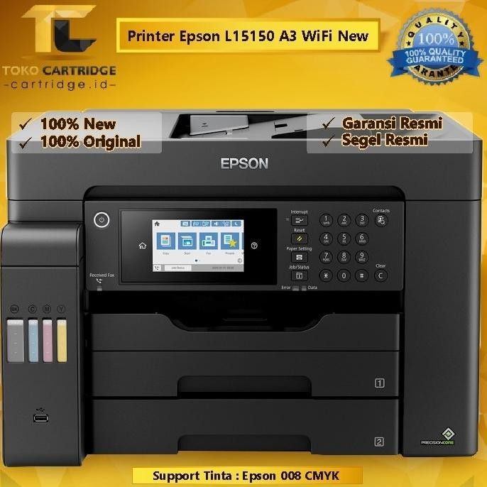TERBARU - Printer Epson L15150 RESMI Print Scan Copy WiFi Wireless Duplex A3 A3+