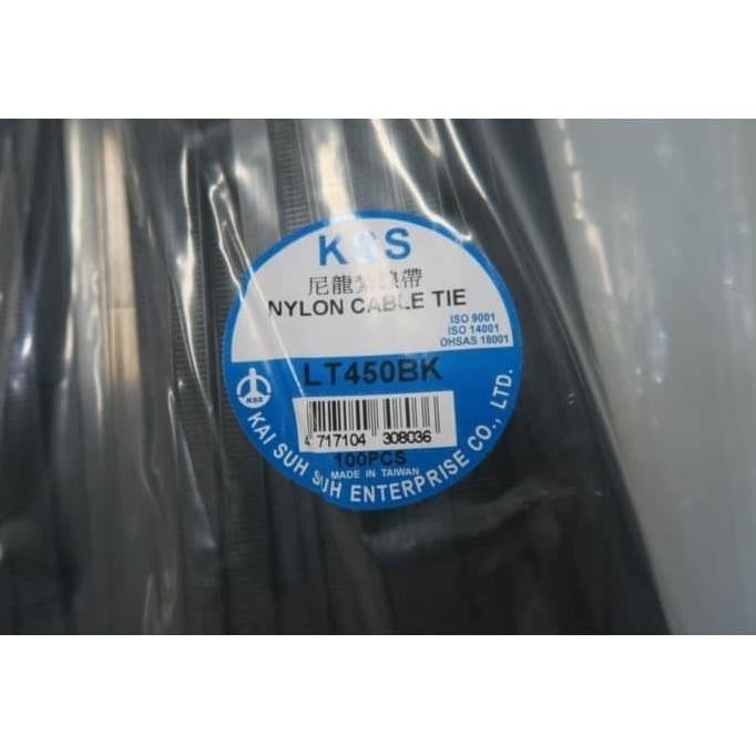 

TERBARU - Kabel Ties KSS / Kabel Ties 45cm LT450BK/WH (450 x 8mm) Hitam Putih