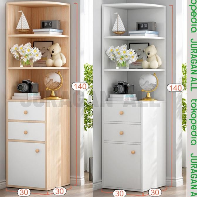 BEBAS ONGKIR - RAK SUDUT/LEMARI SUDUT MINIMALIS/RAK PENYIMPANAN/RAK SUDUT SERBAGUNA