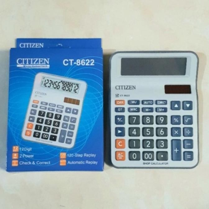 

TERSEDIA KALKULATOR CHECK & CORRECT CITIZEN CT-8622 - CALCULATOR DESKTOP CT8622