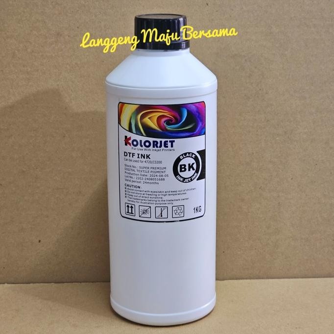 HARGA DISC - Tinta DTF Premium Quality CMYKW Colorjet Digital Transfer Film 1lt