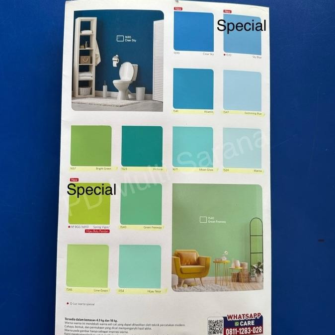 Qluc Cat Putih 1505 White kemasan 18 kg