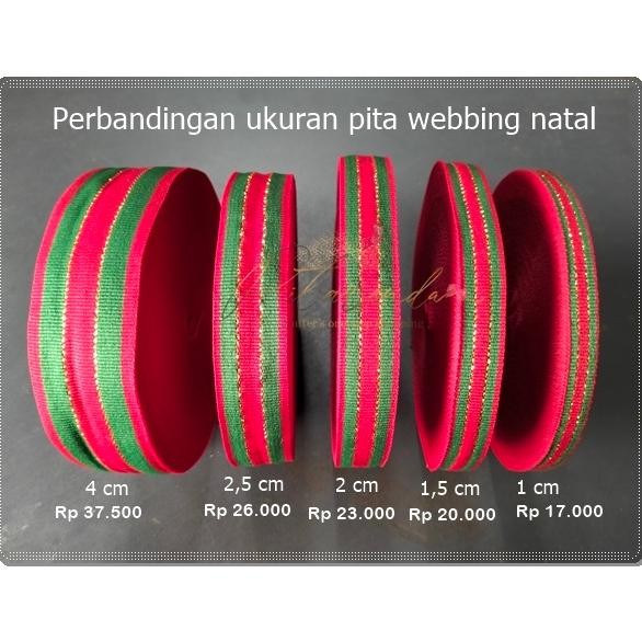 

Pita Webbing Natal (per rol +- 25 yard)