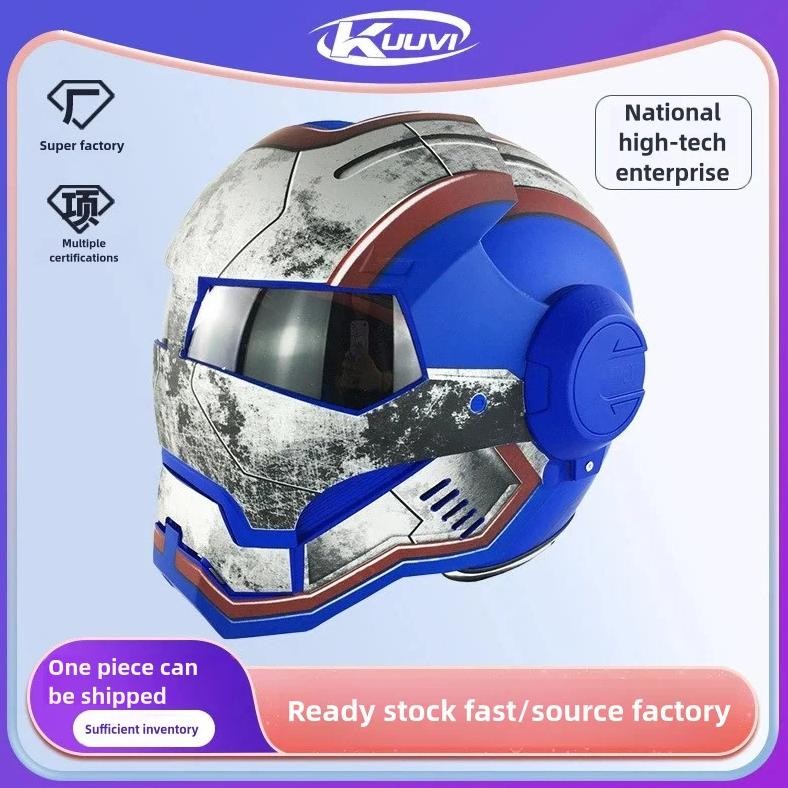 iron man style helmet, electric motorcycle helmet, helmet with windshield