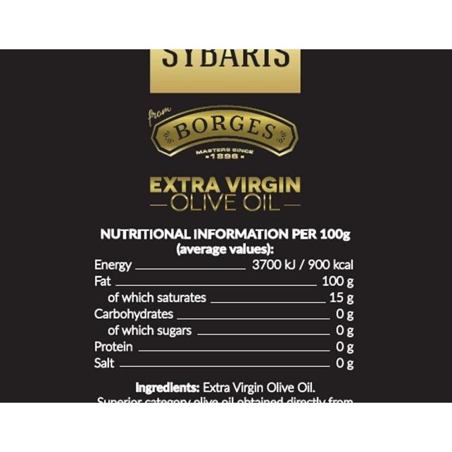 

Borges - Sybaris Extra Virgin O Oil 500 Ml (Nyak Zaitun)