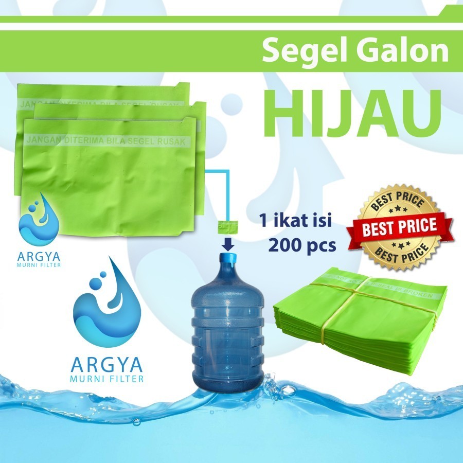 Segel Galon / Segel Plastik Galon Hijau Bergaransi