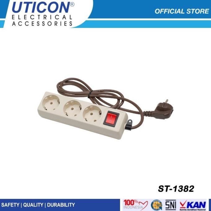 

TERSEDIA STOP KONTAK UTICON 3 LOBANG 1.5 METER ST-1382