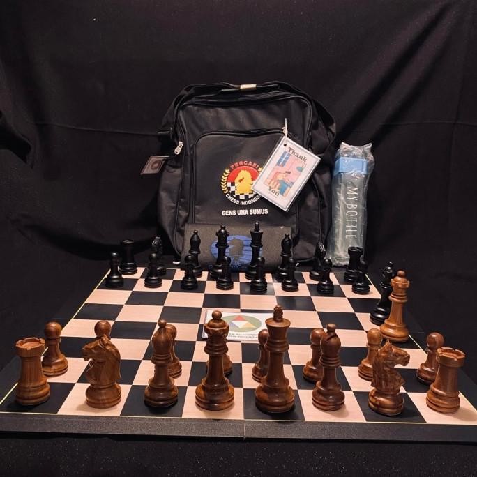 Papan Catur Set Kayu Jati Asli Premium Standar PERCASI Wooden Chess