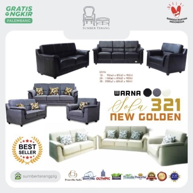Sofa Minimalis Procella New Golden/ Kursi Tamu Minimalis/Sofa Procella