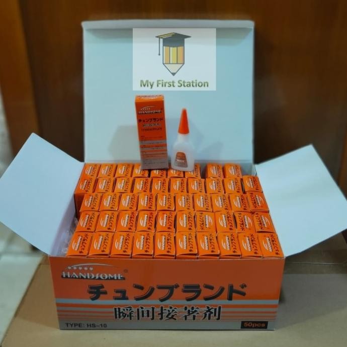 

TERLARIS - Lem Super Glue/Lem Korea Handsome - HS 10- 20ml - Harga per box 50 pcs