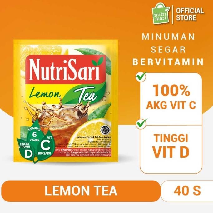 

TERMURAH NutriSari Lemon Tea (40 Sch) - Minuman Buah Vitamin C Vitamin D