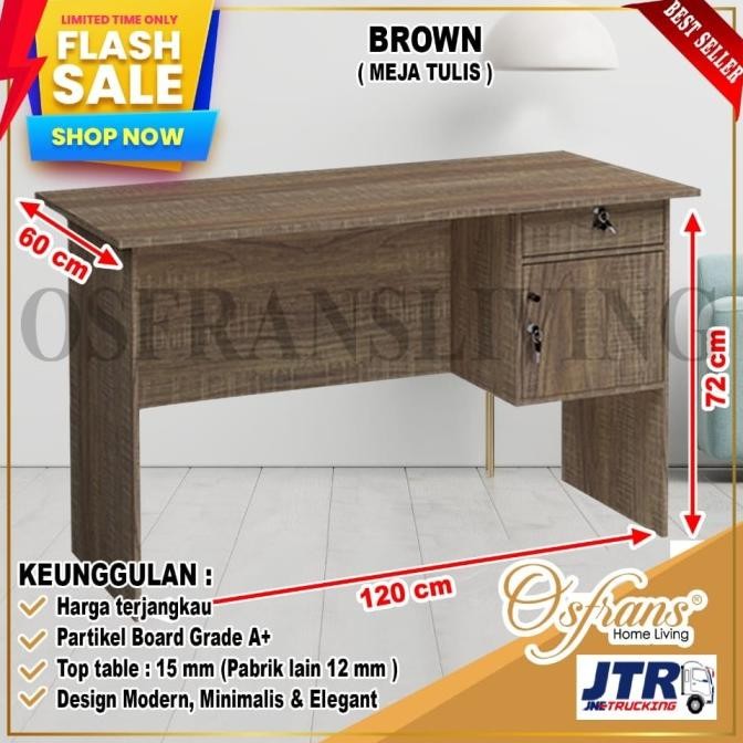 MEJA TULIS MEJA KERJA MEJA KANTOR SETENGAH BIRO OLYMPIC [ OSFRANS ]