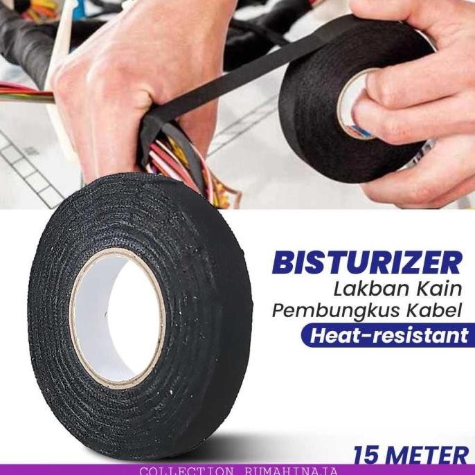 

HARGA DISC - Lakban Kain Pembungkus Kabel Selotip Perekat Kabel Mobil Tahan Api