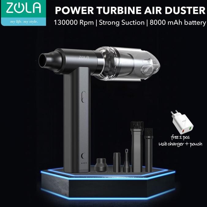 ZOLA TURBINE WIRELESS AIR DUSTER & VACUUM KOMPUTER PC KAMERA LAPTOP ALT OPOLAR COMPRESSED AIR DUSTER