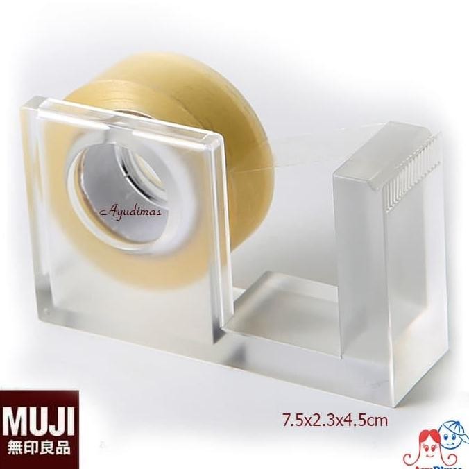 

MUJI Acrylic Tape Dispenser Small - Tempat / pemotong selotip