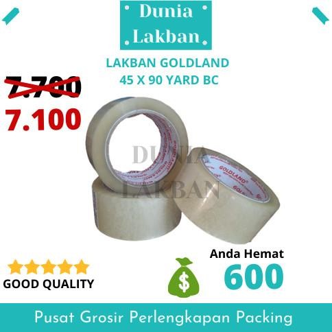 

TERBARU - Lakban Goldland 45mm 90 yard BC termurah CARTON