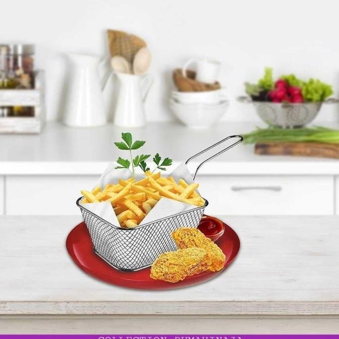

TERBARU - Keranjang kentang goreng Saringan Food French Fries rack fry basket
