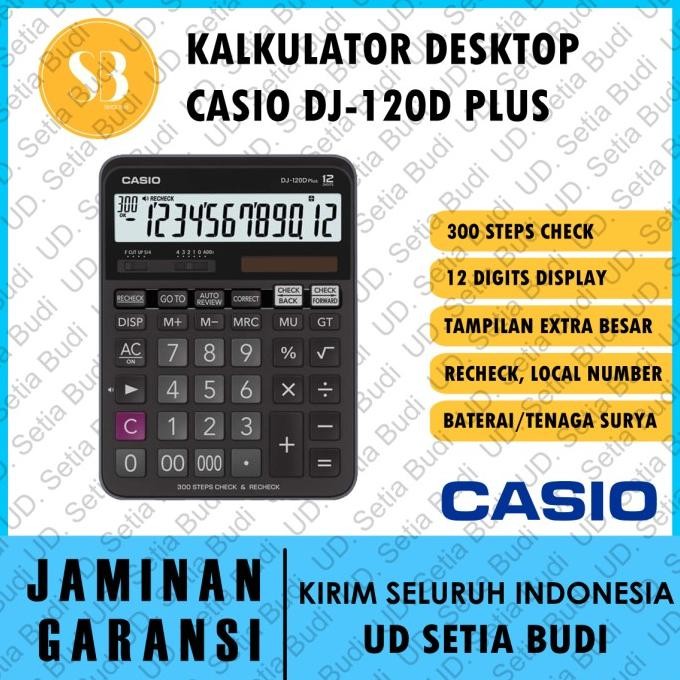 

BEBAS ONGKIR - Kalkulator Casio DJ-120D Plus Asli dan Bergaransi