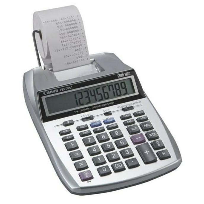 

TERLARIS - Kalkulator Kasir CANON P23 DTC - Printing Calculator Printer Struk P23