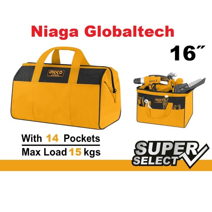 Termurah Ingco Tas Perkakas Jinjing Toolbag Tool Bag Ingco 16Inch