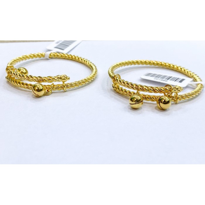 gelang bayi emas 70%