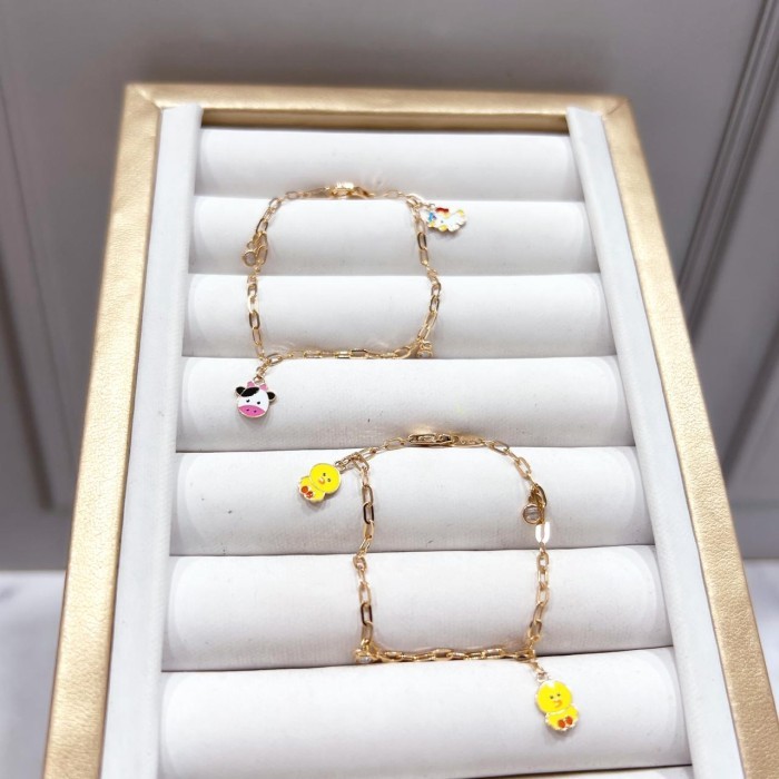 Gelang Emas Anak Kadar 375 (8K) 420 (9K) Model Variasi 1 - 3 Gram an