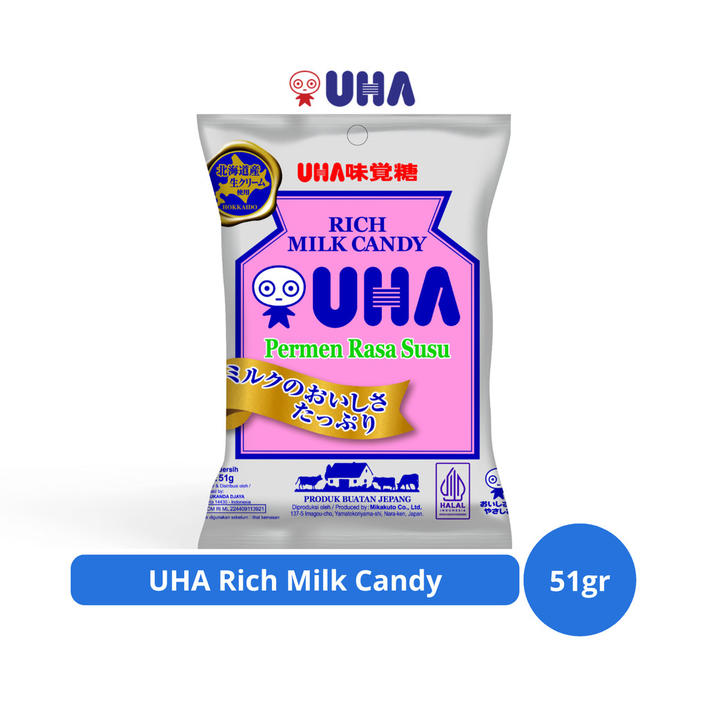 

UHA Rich Milk Candy 51gr