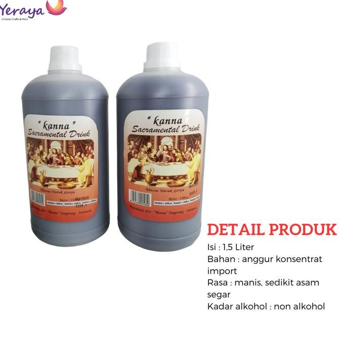 

Anggur Minuman Perjamuan Kudus Sacramental Drinks 1 1,5 Liter DS10
