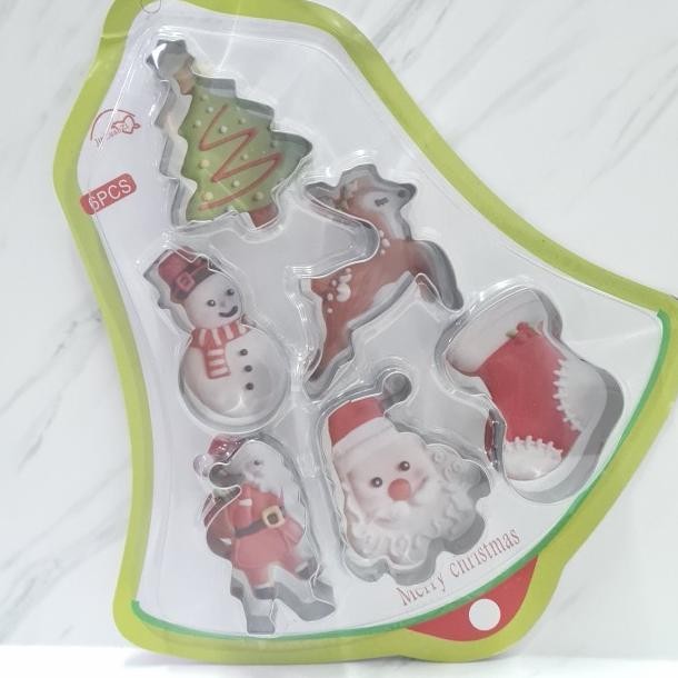 

6Pc Stainless Christmas Cookie Cutter / Cetakan Kue Natal - Xmas Bell