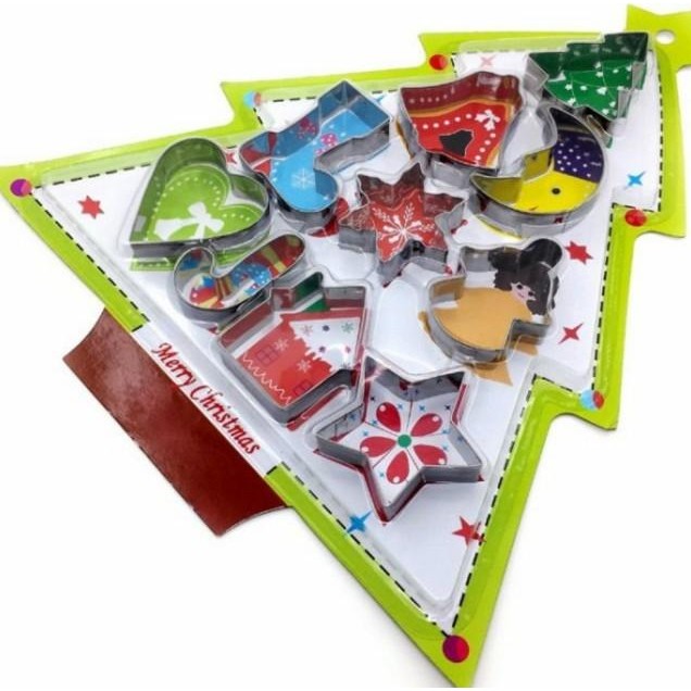 

Cetakan Kue Kering Cookie Cutter Christmas 10Pc Natal Stainless Steel