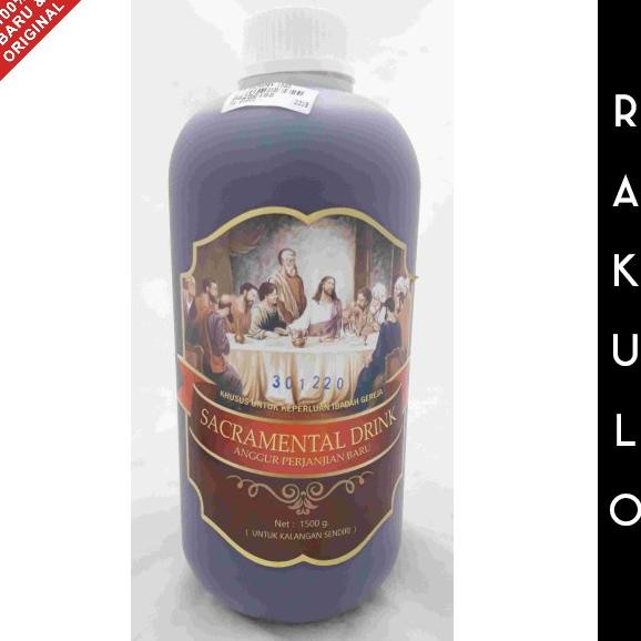 

Anggur Perjamuan Kemasan Botol 1.5 Liter 1500 ML Sacramental Drink DS10