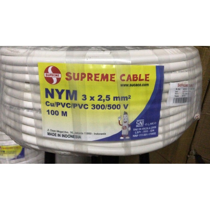 kabel NYM 3x2.5 Supreme 100m /NYM3x2.5 /NYM 3 x 2.5mm2/ kabel supreme