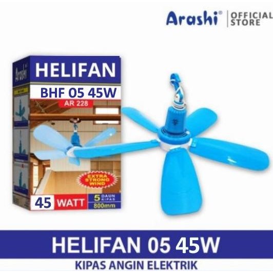 

TERSEDIA KIPAS ANGIN GANTUNG HYPERLITE AR 228 HELIFAN 45W BHF 05