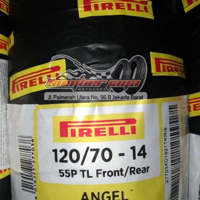 Ready Ban Pirelli 120/70-14 Angel Scooter Untuk PCX, ADV 150, VARIO 150 LED