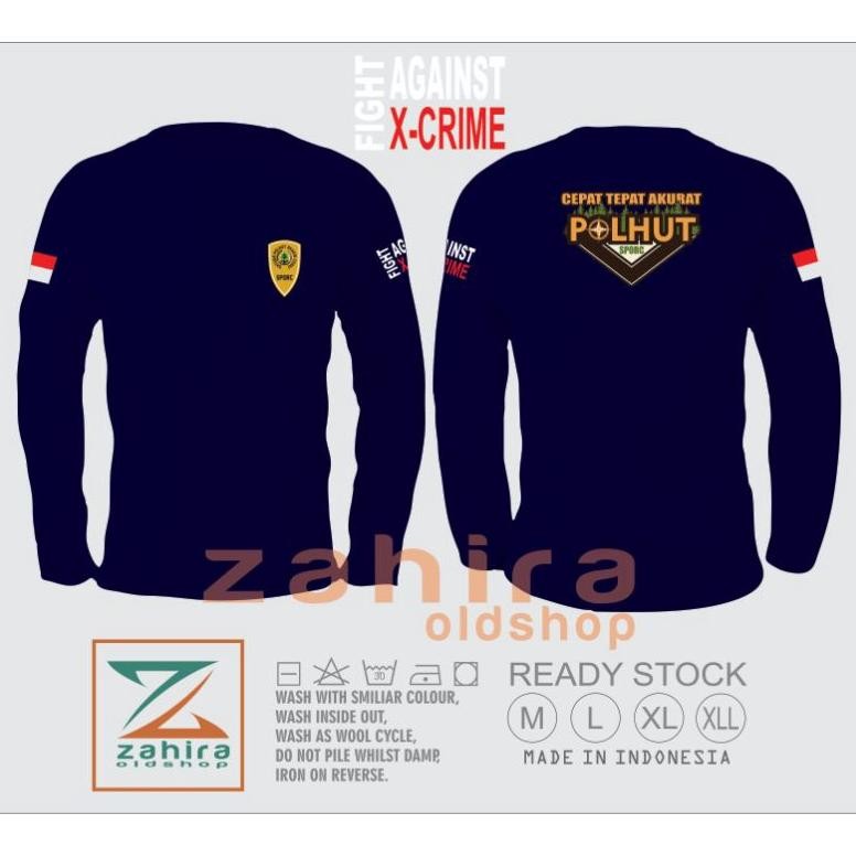 Kemeja Pria Tactical Dinas Proyek Lapangan Kaos Polisi Kehutanan/Baju Polisi Hutan/Atasan Pria Polhu