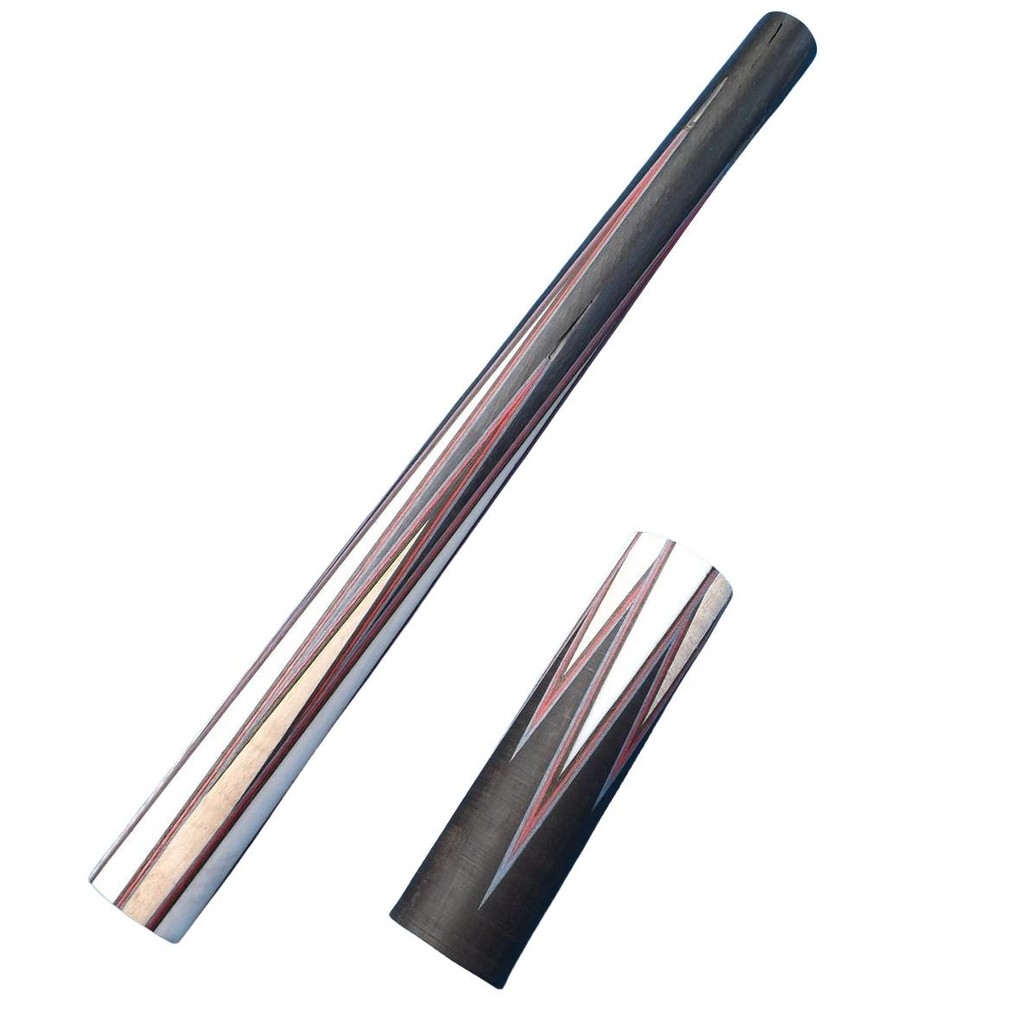 ebony/curly maple/acrylic 8 spliced prong forearm butt set billiard blank parts 8ball /9 ball pool s