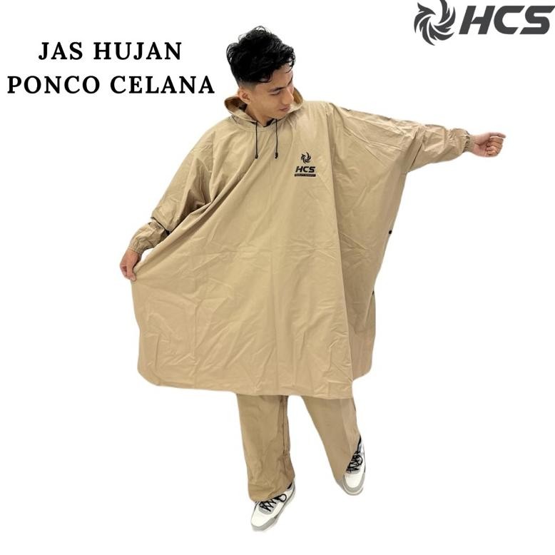 (PROMO HUJAN) JAS HUJAN RAINCOAT PONCO PRIA WANITA ANTI REMBES BY HCS