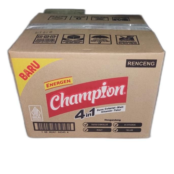 

Energen Champion 4 IN 1 Dus isi 12 renceng x 10 saset susu karton