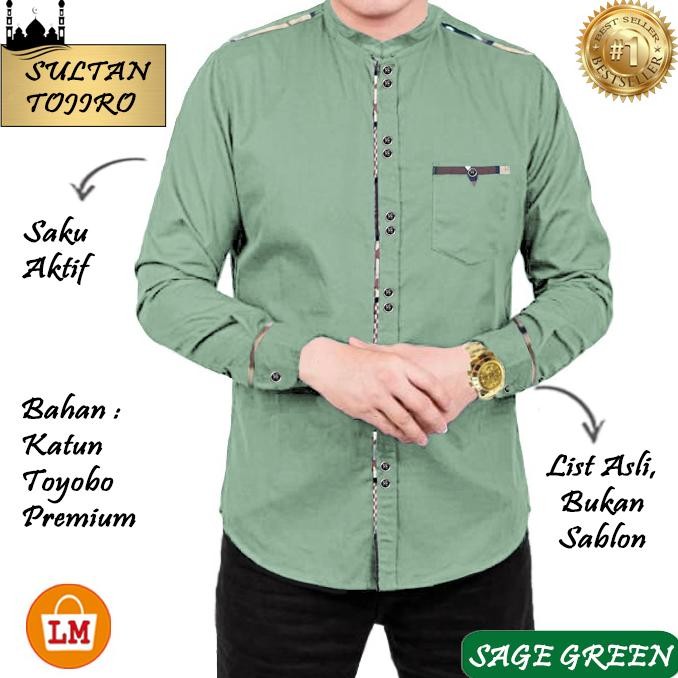 TERLARIS Baju Koko Pria Lengan Panjang 2021 SULTAN TOJIRO LMS 23355