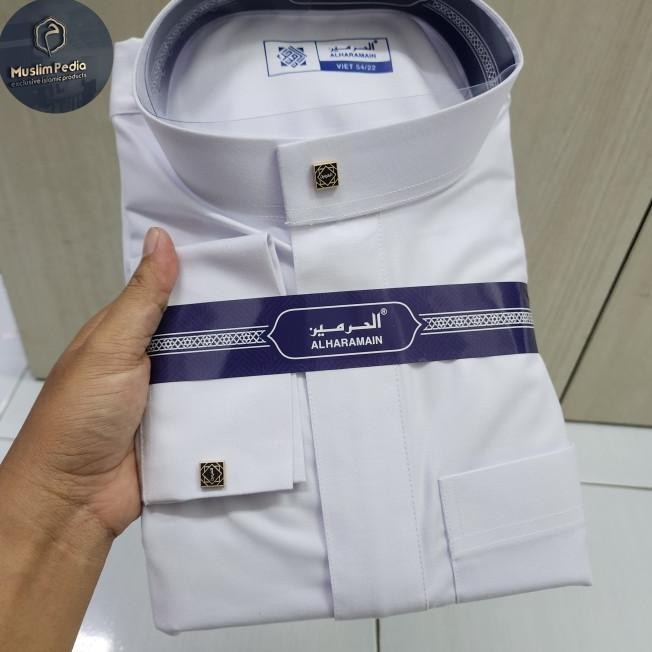 Gas / Jubah Pria - Jubah Haramain Woll Putih-