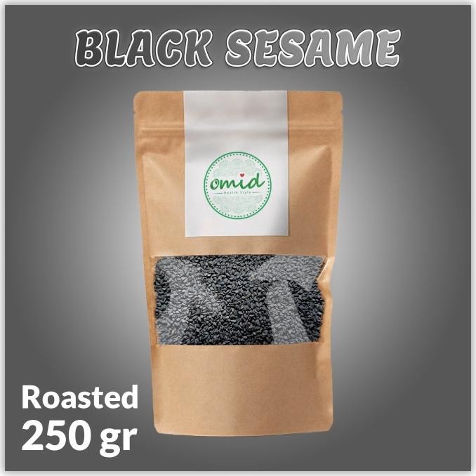 

Organic Black Roasted Sesame Seeds (Biji Wijen Hitam Panggang) 250gr GLM