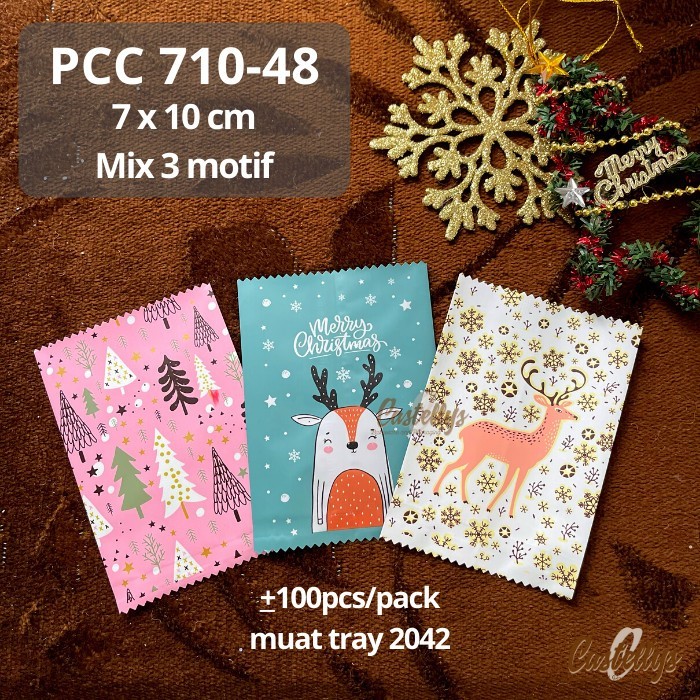 

$$$$] Plastik Cookies PCC 710-48 Kue Kering Nastar Nougat Natal Christmas