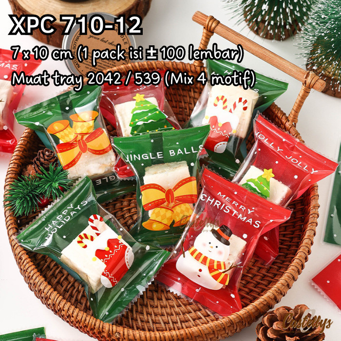 

#####] Plastik Cookies Natal XPC 710-12 Kue Kering Nastar Nougat Christmas
