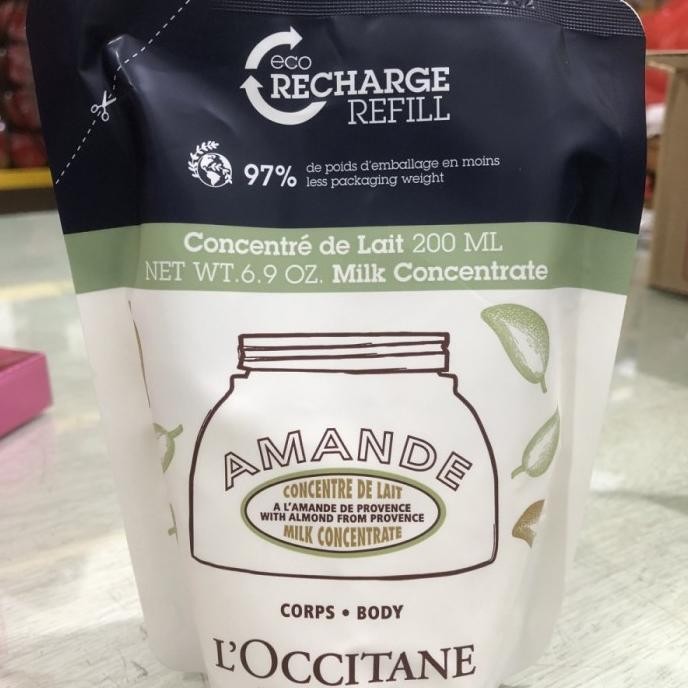 

TERMURAH - loccitane almond milk concentrate refill 200ml