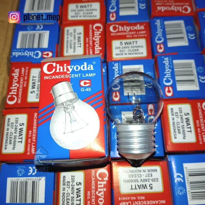 %$%$%$%$] CHIYODA LAMPU BOLHAM 5 WATT KUNING