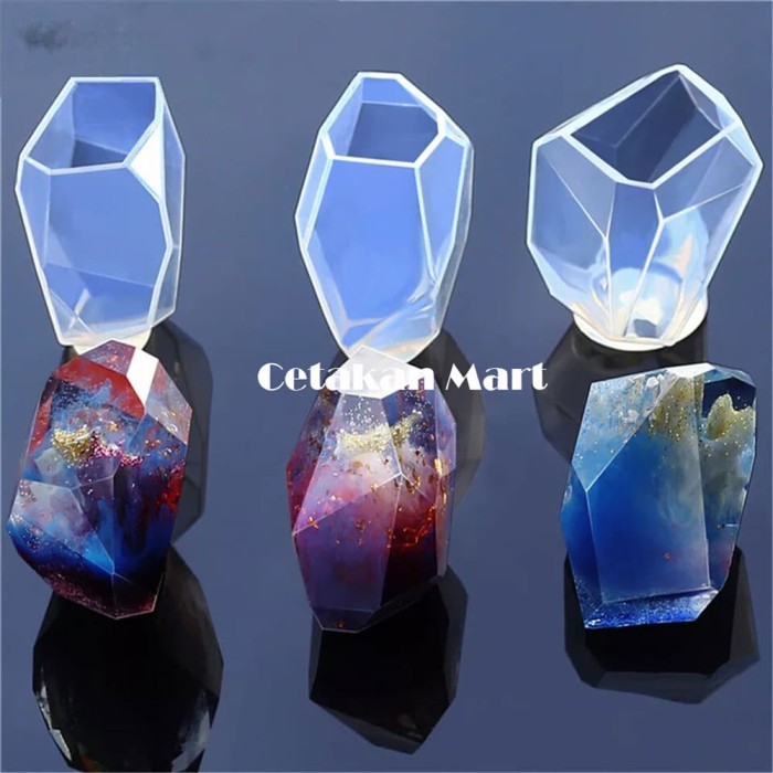 Ready CM Cetakan Resin Craft Stone Shape Silikon Set